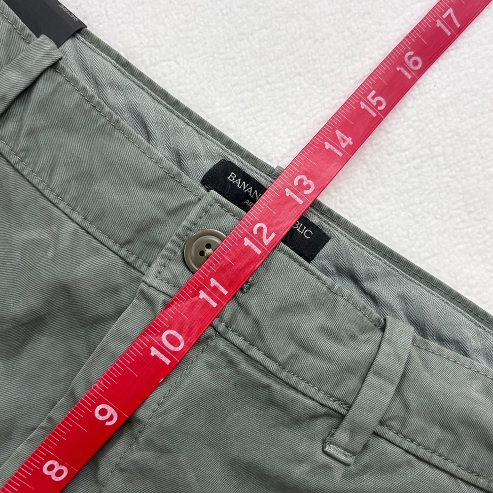 NWT Banana Republic Green Aiden Camo 100% Cotton Slim Straight Chino Pants 36/36 - Picture 16 of 16